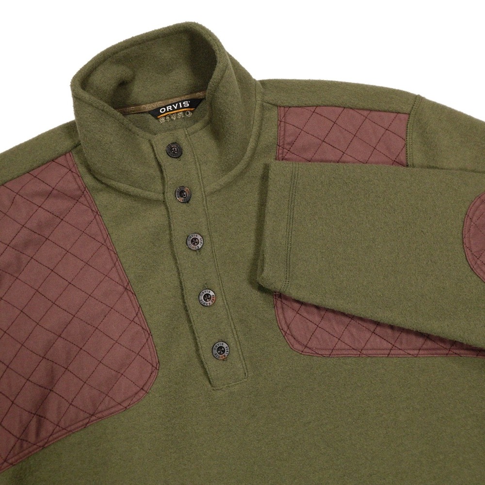 ORVIS Mens XXL New Green Mountain Sharptail Quarter-Snap Pullover Outdoor Jacket